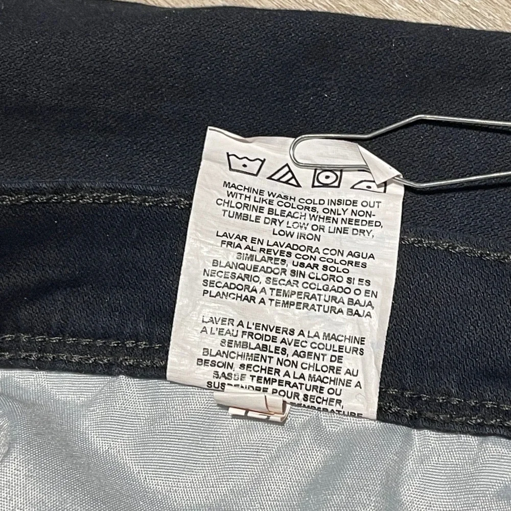 Wrangler Straight Fit Black Pants Mens‎ 34x32 Cotton Blend Casual EUC